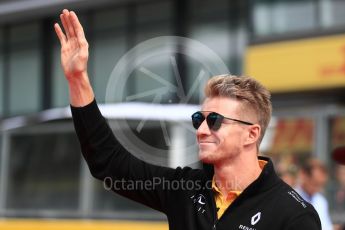 World © Octane Photographic Ltd. Formula 1 - Belgian Grand Prix - Drivers’ Parade. Nico Hulkenberg - Renault Sport F1 Team R.S.17. Circuit de Francorchamps, Belgium. Sunday 27th August 2017. Digital Ref:1932LB1D8159