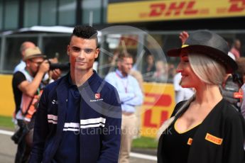 World © Octane Photographic Ltd. Formula 1 - Belgian Grand Prix - Drivers’ Parade. Pascal Wehrlein – Sauber F1 Team C36. Circuit de Francorchamps, Belgium. Sunday 27th August 2017. Digital Ref:1932LB1D8199