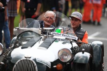 World © Octane Photographic Ltd. Formula 1 - Belgian Grand Prix - Drivers’ Parade. Stoffel Vandoorne - McLaren Honda MCL32. Circuit de Francorchamps, Belgium. Sunday 27th August 2017. Digital Ref:1932LB1D8293