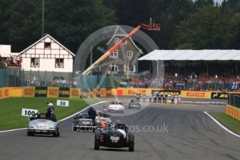 World © Octane Photographic Ltd. Formula 1 - Belgian Grand Prix - Drivers’ Parade underway. Circuit de Francorchamps, Belgium. Sunday 27th August 2017. Digital Ref:1932LB1D8309