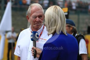 World © Octane Photographic Ltd. Formula 1 - Belgian Grand Prix- Grid. Helmut Marko - advisor to the Red Bull GmbH Formula One Teams and head of Red Bull's driver development program. Circuit de Spa Francorchamps, Belgium. Sunday 27th August 2017. Digital Ref: 1932LB1D8335