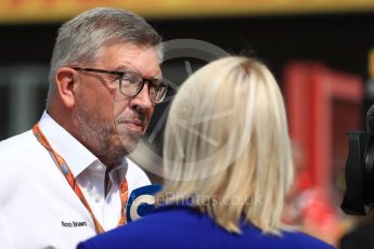 World © Octane Photographic Ltd. Formula 1 - Belgian Grand Prix- Grid. Ross Brawn – Managing Director of Formula 1 for Liberty Media. Circuit de Spa Francorchamps, Belgium. Sunday 27th August 2017. Digital Ref:1932LB1D8354