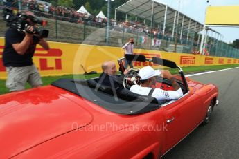 World © Octane Photographic Ltd. Formula 1 - Belgian Grand Prix - Drivers’ Parade. Lewis Hamilton - Mercedes AMG Petronas F1 W08 EQ Energy+. Circuit de Spa Francorchamps, Belgium. Sunday 27th August 2017. Digital Ref:1932LB2D7188