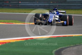 World © Octane Photographic Ltd. Formula 1 - Belgian Grand Prix - Friday - Practice 1. Marcus Ericsson – Sauber F1 Team C36 with Halo. Circuit de Francorchamps, Belgium. Friday 25th August 2017. Digital Ref:1922LB1D4754