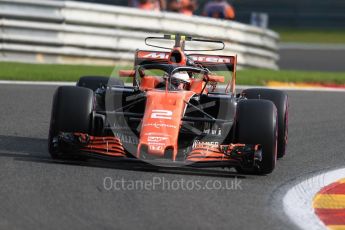 World © Octane Photographic Ltd. Formula 1 - Belgian Grand Prix - Friday - Practice 1. Stoffel Vandoorne - McLaren Honda MCL32. Circuit de Francorchamps, Belgium. Friday 25th August 2017. Digital Ref:1922LB1D4769