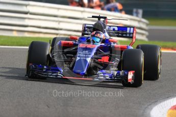 World © Octane Photographic Ltd. Formula 1 - Belgian Grand Prix - Friday - Practice 1. Daniil Kvyat - Scuderia Toro Rosso STR12. Circuit de Spa Francorchamps, Belgium. Friday 25th August 2017. Digital Ref:1922LB1D4782