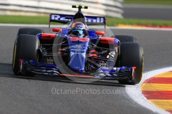 World © Octane Photographic Ltd. Formula 1 - Belgian Grand Prix - Friday - Practice 1. Carlos Sainz - Scuderia Toro Rosso STR12. Circuit de Spa Francorchamps, Belgium. Friday 25th August 2017. Digital Ref:1922LB1D4817