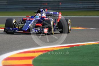 World © Octane Photographic Ltd. Formula 1 - Belgian Grand Prix - Friday - Practice 1. Daniil Kvyat - Scuderia Toro Rosso STR12. Circuit de Spa Francorchamps, Belgium. Friday 25th August 2017. Digital Ref:1922LB1D4872