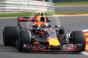 World © Octane Photographic Ltd. Formula 1 - Belgian Grand Prix - Friday - Practice 1. Max Verstappen - Red Bull Racing RB13. Circuit de Spa Francorchamps, Belgium. Friday 25th August 2017. Digital Ref:1922LB1D4899