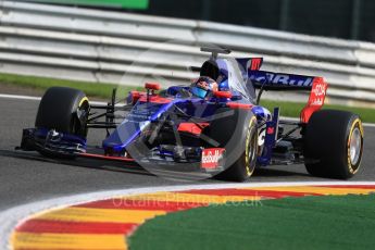 World © Octane Photographic Ltd. Formula 1 - Belgian Grand Prix - Friday - Practice 1. Daniil Kvyat - Scuderia Toro Rosso STR12. Circuit de Spa Francorchamps, Belgium. Friday 25th August 2017. Digital Ref:1922LB1D5027