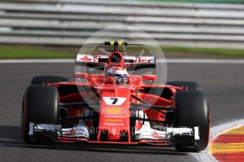 World © Octane Photographic Ltd. Formula 1 - Belgian Grand Prix - Friday - Practice 1. Kimi Raikkonen - Scuderia Ferrari SF70H. Circuit de Spa Francorchamps, Belgium. Friday 25th August 2017. Digital Ref:1922LB1D5055