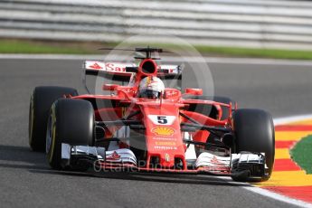 World © Octane Photographic Ltd. Formula 1 - Belgian Grand Prix - Friday - Practice 1. Sebastian Vettel - Scuderia Ferrari SF70H. Circuit de Spa Francorchamps, Belgium. Friday 25th August 2017. Digital Ref:1922LB1D5069