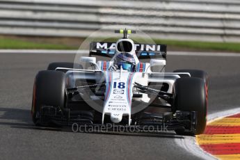 World © Octane Photographic Ltd. Formula 1 - Belgian Grand Prix - Friday - Practice 1. Lance Stroll - Williams Martini Racing FW40. Circuit de Spa Francorchamps, Belgium. Friday 25th August 2017. Digital Ref:1922LB1D5119