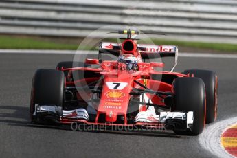 World © Octane Photographic Ltd. Formula 1 - Belgian Grand Prix - Friday - Practice 1. Kimi Raikkonen - Scuderia Ferrari SF70H. Circuit de Spa Francorchamps, Belgium. Friday 25th August 2017. Digital Ref:1922LB1D5126