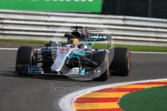 World © Octane Photographic Ltd. Formula 1 - Belgian Grand Prix - Friday - Practice 1. Lewis Hamilton - Mercedes AMG Petronas F1 W08 EQ Energy+. Circuit de Spa Francorchamps, Belgium. Friday 25th August 2017. Digital Ref:1922LB1D5148