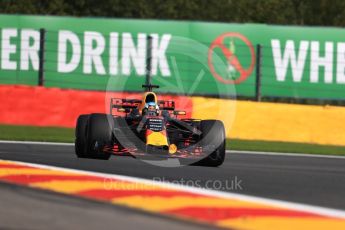 World © Octane Photographic Ltd. Formula 1 - Belgian Grand Prix - Friday - Practice 1. Daniel Ricciardo - Red Bull Racing RB13. Circuit de Spa Francorchamps, Belgium. Friday 25th August 2017. Digital Ref:1922LB1D5201