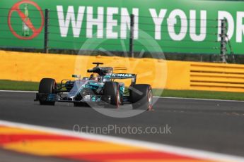 World © Octane Photographic Ltd. Formula 1 - Belgian Grand Prix - Friday - Practice 1. Lewis Hamilton - Mercedes AMG Petronas F1 W08 EQ Energy+. Circuit de Spa Francorchamps, Belgium. Friday 25th August 2017. Digital Ref:1922LB1D5210