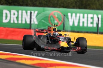 World © Octane Photographic Ltd. Formula 1 - Belgian Grand Prix - Friday - Practice 1. Max Verstappen - Red Bull Racing RB13. Circuit de Spa Francorchamps, Belgium. Friday 25th August 2017. Digital Ref:1922LB1D5227
