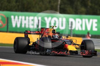World © Octane Photographic Ltd. Formula 1 - Belgian Grand Prix - Friday - Practice 1. Max Verstappen - Red Bull Racing RB13. Circuit de Spa Francorchamps, Belgium. Friday 25th August 2017. Digital Ref:1922LB1D5230