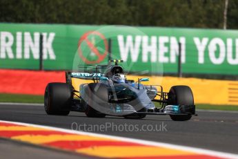 World © Octane Photographic Ltd. Formula 1 - Belgian Grand Prix - Friday - Practice 1. Valtteri Bottas - Mercedes AMG Petronas F1 W08 EQ Energy+. Circuit de Spa Francorchamps, Belgium. Friday 25th August 2017. Digital Ref:1922LB1D5236