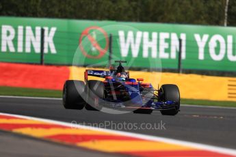 World © Octane Photographic Ltd. Formula 1 - Belgian Grand Prix - Friday - Practice 1. Daniil Kvyat - Scuderia Toro Rosso STR12. Circuit de Spa Francorchamps, Belgium. Friday 25th August 2017. Digital Ref:1922LB1D5251