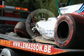 World © Octane Photographic Ltd. Formula 1 - Belgian Grand Prix - Friday - Practice 1. Felipe Massa - Williams Martini Racing FW40. Circuit de Spa Francorchamps, Belgium. Friday 25th August 2017. Digital Ref:1922LB2D5656