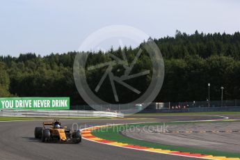 World © Octane Photographic Ltd. Formula 1 - Belgian Grand Prix - Friday - Practice 1. Jolyon Palmer - Renault Sport F1 Team R.S.17. Circuit de Francorchamps, Belgium. Friday 25th August 2017. Digital Ref:1922LB2D5699