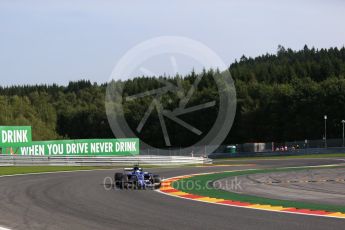 World © Octane Photographic Ltd. Formula 1 - Belgian Grand Prix - Friday - Practice 1. Marcus Ericsson – Sauber F1 Team C36. Circuit de Francorchamps, Belgium. Friday 25th August 2017. Digital Ref:1922LB2D5721