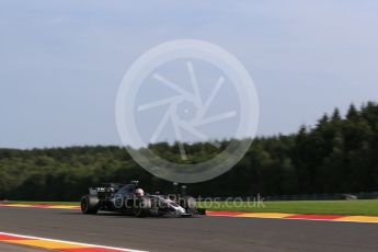 World © Octane Photographic Ltd. Formula 1 - Belgian Grand Prix - Friday - Practice 1. Kevin Magnussen - Haas F1 Team VF-17. Circuit de Spa Francorchamps, Belgium. Friday 25th August 2017. Digital Ref:1922LB2D5769