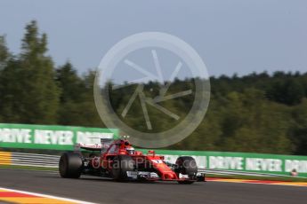 World © Octane Photographic Ltd. Formula 1 - Belgian Grand Prix - Friday - Practice 1. Kimi Raikkonen - Scuderia Ferrari SF70H. Circuit de Spa Francorchamps, Belgium. Friday 25th August 2017. Digital Ref:1922LB2D5803