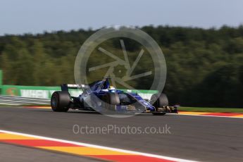 World © Octane Photographic Ltd. Formula 1 - Belgian Grand Prix - Friday - Practice 1. Marcus Ericsson – Sauber F1 Team C36. Circuit de Francorchamps, Belgium. Friday 25th August 2017. Digital Ref:1922LB2D5812