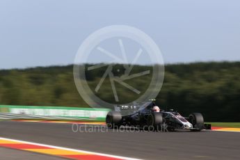 World © Octane Photographic Ltd. Formula 1 - Belgian Grand Prix - Friday - Practice 1. Kevin Magnussen - Haas F1 Team VF-17. Circuit de Spa Francorchamps, Belgium. Friday 25th August 2017. Digital Ref:1922LB2D5840