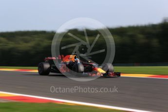 World © Octane Photographic Ltd. Formula 1 - Belgian Grand Prix - Friday - Practice 1. Daniel Ricciardo - Red Bull Racing RB13. Circuit de Spa Francorchamps, Belgium. Friday 25th August 2017. Digital Ref:1922LB2D5849