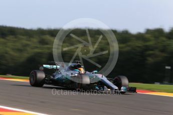 World © Octane Photographic Ltd. Formula 1 - Belgian Grand Prix - Friday - Practice 1. Lewis Hamilton - Mercedes AMG Petronas F1 W08 EQ Energy+. Circuit de Spa Francorchamps, Belgium. Friday 25th August 2017. Digital Ref:1922LB2D5855