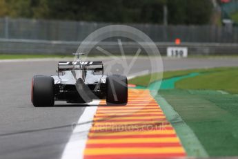 World © Octane Photographic Ltd. Formula 1 - Belgian Grand Prix - Friday - Practice 2. Romain Grosjean - Haas F1 Team VF-17. Circuit de Spa Francorchamps, Belgium. Friday 25th August 2017. Digital Ref: 1924LB1D5337