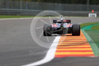 World © Octane Photographic Ltd. Formula 1 - Belgian Grand Prix - Friday - Practice 2. Carlos Sainz - Scuderia Toro Rosso STR12. Circuit de Spa Francorchamps, Belgium. Friday 25th August 2017. Digital Ref: 1924LB1D5413