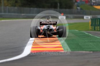 World © Octane Photographic Ltd. Formula 1 - Belgian Grand Prix - Friday - Practice 2. Fernando Alonso - McLaren Honda MCL32. Circuit de Francorchamps, Belgium. Friday 25th August 2017. Digital Ref: 1924LB1D5427