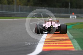 World © Octane Photographic Ltd. Formula 1 - Belgian Grand Prix - Friday - Practice 2. Esteban Ocon - Sahara Force India VJM10. Circuit de Spa Francorchamps, Belgium. Friday 25th August 2017. Digital Ref: 1924LB1D5490
