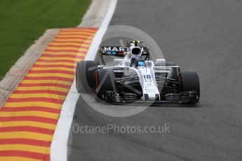World © Octane Photographic Ltd. Formula 1 - Belgian Grand Prix - Friday - Practice 2. Lance Stroll - Williams Martini Racing FW40. Circuit de Spa Francorchamps, Belgium. Friday 25th August 2017. Digital Ref: 1924LB1D5502