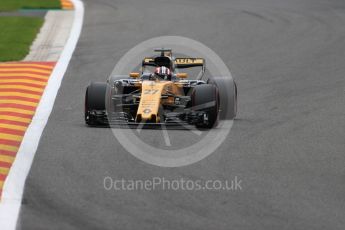 World © Octane Photographic Ltd. Formula 1 - Belgian Grand Prix - Friday - Practice 2. Nico Hulkenberg - Renault Sport F1 Team R.S.17. Circuit de Francorchamps, Belgium. Friday 25th August 2017. Digital Ref: 1924LB1D5508