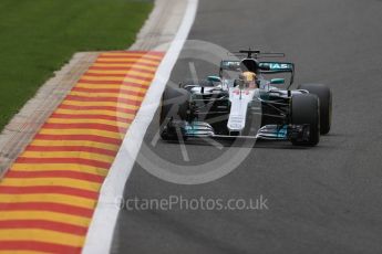 World © Octane Photographic Ltd. Formula 1 - Belgian Grand Prix - Friday - Practice 2. Lewis Hamilton - Mercedes AMG Petronas F1 W08 EQ Energy+. Circuit de Spa Francorchamps, Belgium. Friday 25th August 2017. Digital Ref: 1924LB1D5620