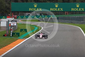 World © Octane Photographic Ltd. Formula 1 - Belgian Grand Prix - Friday - Practice 2. Esteban Ocon - Sahara Force India VJM10. Circuit de Spa Francorchamps, Belgium. Friday 25th August 2017. Digital Ref: 1924LB1D5910