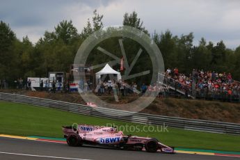 World © Octane Photographic Ltd. Formula 1 - Belgian Grand Prix - Friday - Practice 2. Esteban Ocon - Sahara Force India VJM10. Circuit de Spa Francorchamps, Belgium. Friday 25th August 2017. Digital Ref: 1924LB2D6037