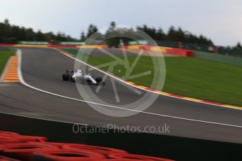 World © Octane Photographic Ltd. Formula 1 - Belgian Grand Prix - Friday - Practice 2. Lance Stroll - Williams Martini Racing FW40. Circuit de Spa Francorchamps, Belgium. Friday 25th August 2017. Digital Ref: 1924LB2D6093