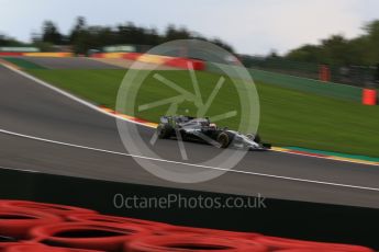 World © Octane Photographic Ltd. Formula 1 - Belgian Grand Prix - Friday - Practice 2. Kevin Magnussen - Haas F1 Team VF-17. Circuit de Spa Francorchamps, Belgium. Friday 25th August 2017. Digital Ref: 1924LB2D6116