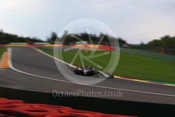 World © Octane Photographic Ltd. Formula 1 - Belgian Grand Prix - Friday - Practice 2. Romain Grosjean - Haas F1 Team VF-17. Circuit de Spa Francorchamps, Belgium. Friday 25th August 2017. Digital Ref: 1924LB2D6127