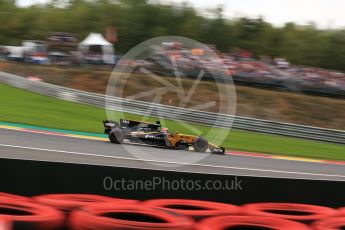 World © Octane Photographic Ltd. Formula 1 - Belgian Grand Prix - Friday - Practice 2. Nico Hulkenberg - Renault Sport F1 Team R.S.17. Circuit de Francorchamps, Belgium. Friday 25th August 2017. Digital Ref: 1924LB2D6165