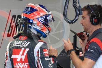 World © Octane Photographic Ltd. Formula 1 - Belgian Grand Prix - Practice 3. Romain Grosjean - Haas F1 Team VF-17. Circuit de Spa Francorchamps, Belgium. Saturday 26th August 2017. Digital Ref:1928LB1D6279