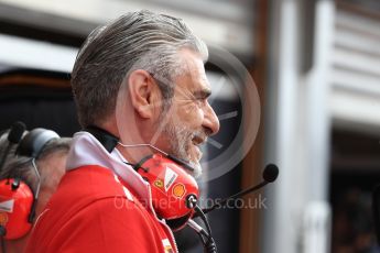 World © Octane Photographic Ltd. Formula 1 - Belgian Grand Prix- Practice 3. Maurizio Arrivabene – Managing Director and Team Principal of Scuderia Ferrari. Circuit de Spa Francorchamps, Belgium. Saturday 26th August 2017. Digital Ref:1928LB1D6514