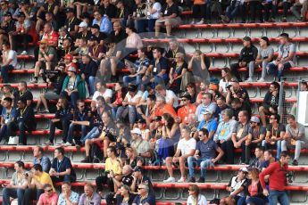 World © Octane Photographic Ltd. Formula 1 - Belgian Grand Prix - Practice 3. Fans in the grandstand. Circuit de Francorchamps, Belgium. Saturday 26th August 2017. Digital Ref:1928LB1D6546